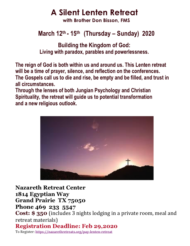 Nazareth Lenten Retreat 2020.a